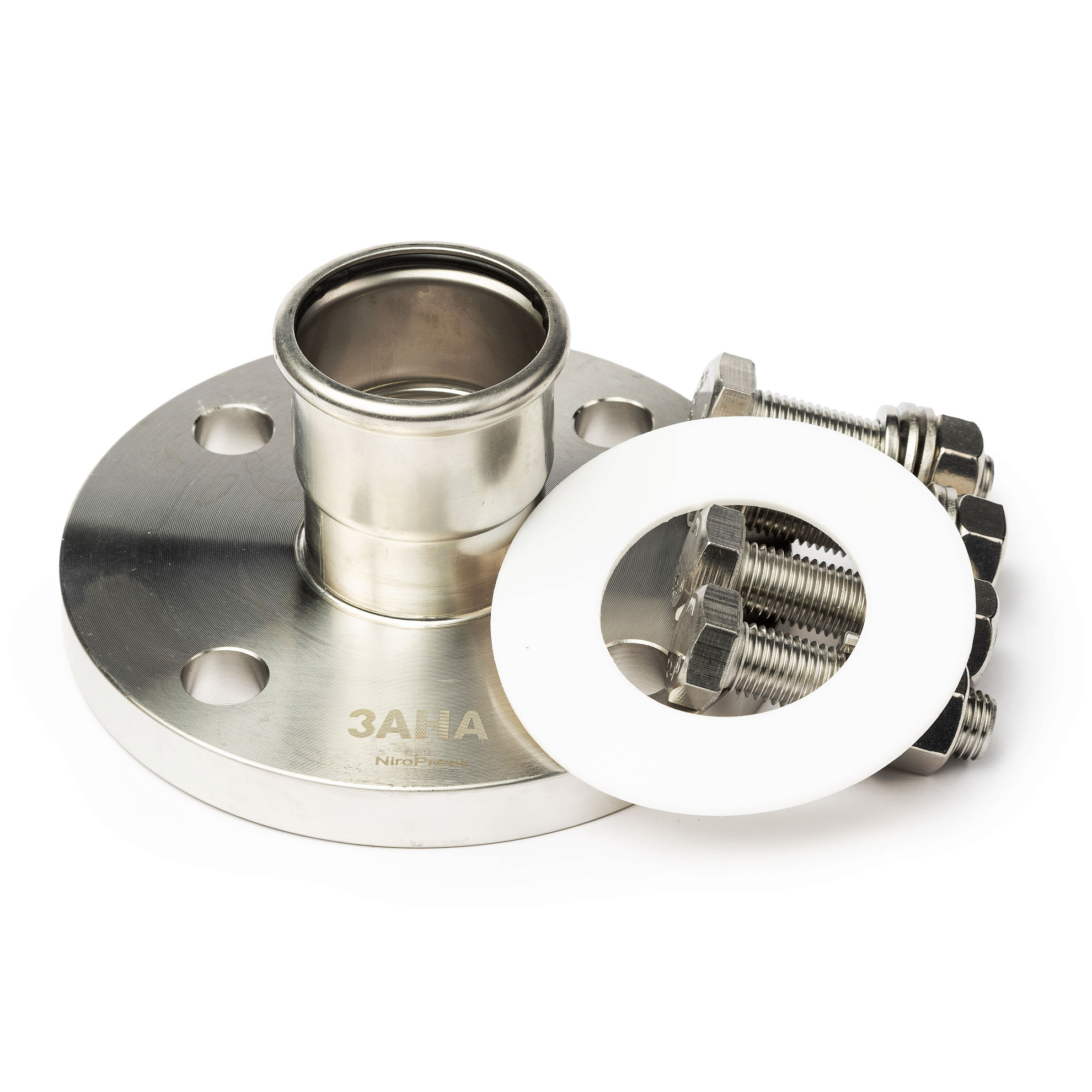 Пресс-Фланец ЗАНА (SANHA)  ЗАНА (SANHA) NiroPress AISI 304L   PN10/16, Dn DN 20 / 22 mm
