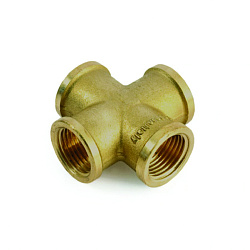 Крестовина, ELSEN, Metalit, ВВ, 1", латунь, равнопроходная