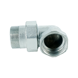 Сгон американка, ELSEN, TIN латунь, угловой, НВ, 1 1/4", 1 1/4", с плоским уплотнением