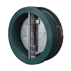 Обратный клапан двухстворчатый мод. 5306Н корпус высокопрочный чугун EN-GJS-450-10, диск высокопрочный чугун EN-GJS-450-10, седло EPDM HT, Tраб=-10℃~+120℃, PN16, м/ф, DN65