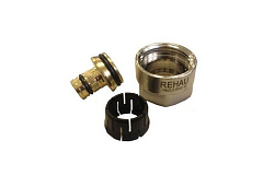 Резьбозажимное соединение, Rehau, RAUTITAN, НГ ЕК, 3/4", 16,2 x 2,6, латунь, НГ-никелированная, для труб stabil