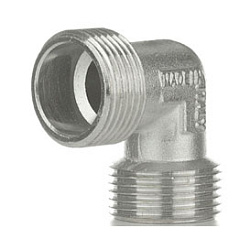 Угольник, ELSEN, TIN латунь, 90°, НН, 1/2", 1/2"
