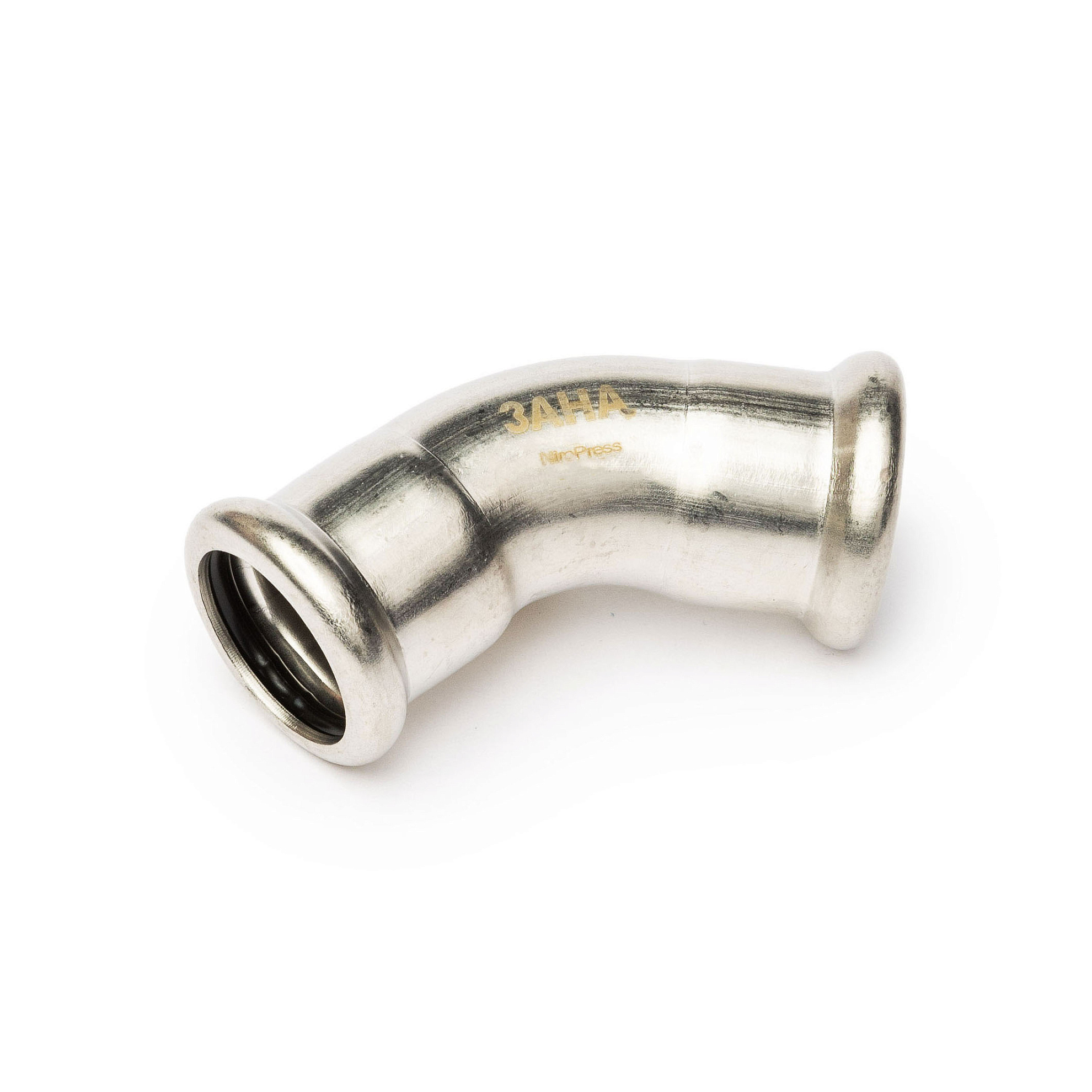 Отвод ЗАНА (SANHA) NiroPress AISI 304L 45° ВПр-ВПр, Dn 88,9