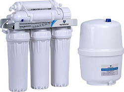Система обратного осмоса Waterstry RO 50-NP35 5 ступеней (производительность - 190 л/сут.; емкость накопительного бака - 11,6 л; давление воды - 3,5-5,0 бар; температура воды - 4-42°С)