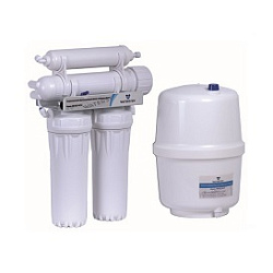 Система обратного осмоса Waterstry RO 50-NP34 4 ступени (производительность - 190 л/сут.; емкость накопительного бака - 11,6 л; давление воды - 3,5-5,0 бар; температура воды - 4-42°С)