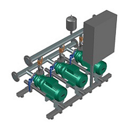 Установка повышения давления Wilo COR-3 BL 40/120-2.2/2/SKw-R