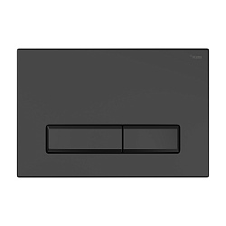 Панель смыва РЕХАУ NOVA LONG 001 с прямоугольными клавишами, пластик, черный, матовый