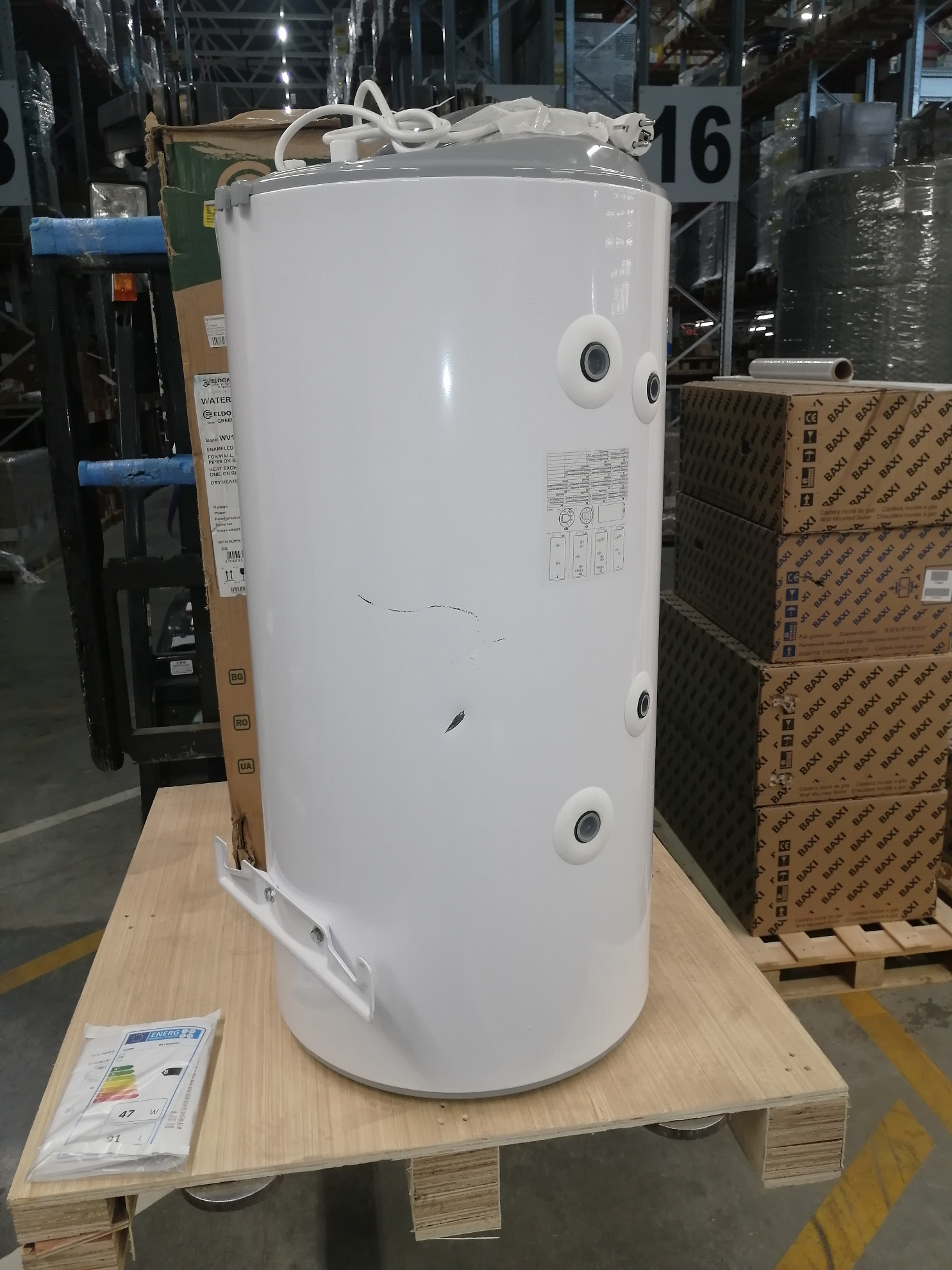 [УЦЕНКА]  Настенный комбинированный водонагреватель GREEN LINE с одним теплообменником, 19 кВт, сухой ТЭН, 100л