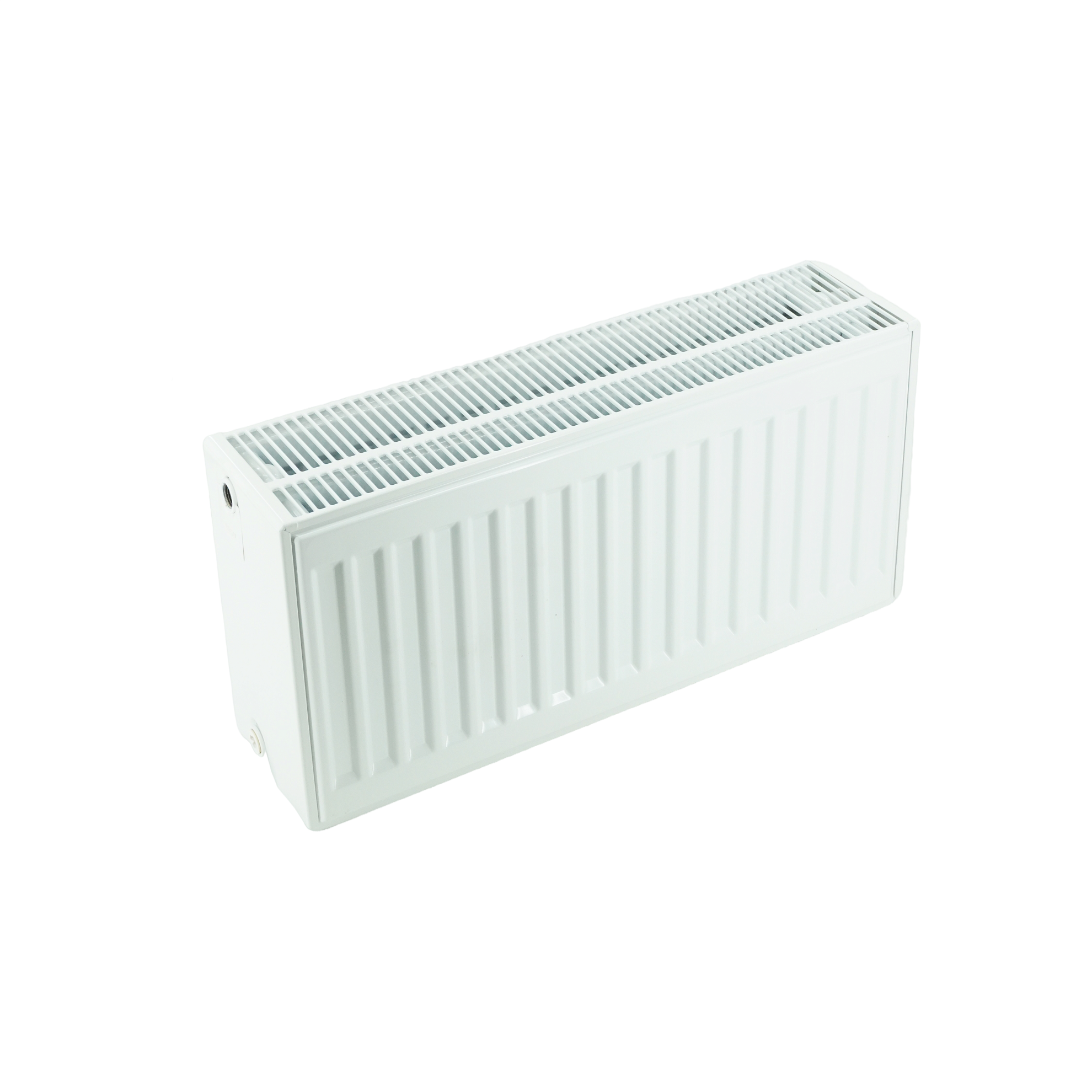 Радиатор панельный, ELSEN, ERK, профильный, ERK 33, глубина, мм-155, высота, мм-300, длина, мм-600, боковое подключение, рабочее давление, бар-10, цвет-RAL 9016 (белый)