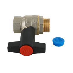 Кран шаровой, ELSEN, 3/4", НВ, PN 30, T°C -от -20 до +140, высокая ручка из пластмассы