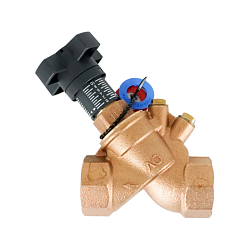 Вентиль регулирующий, Oventrop, Hydrocontrol VTR, преднастраиваемый, DN-32, 1 1/4", ВВ, PN, бар-25, T°C -от -20 до +150, бронза, измерительная техника "classic", с присоединительными отверстиями для измерительной техники "classic" (закрыты заглушками)