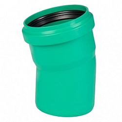 Отвод, Ostendorf, KG2000B, 15°, 110, 110, PP-MD (полипропилен)