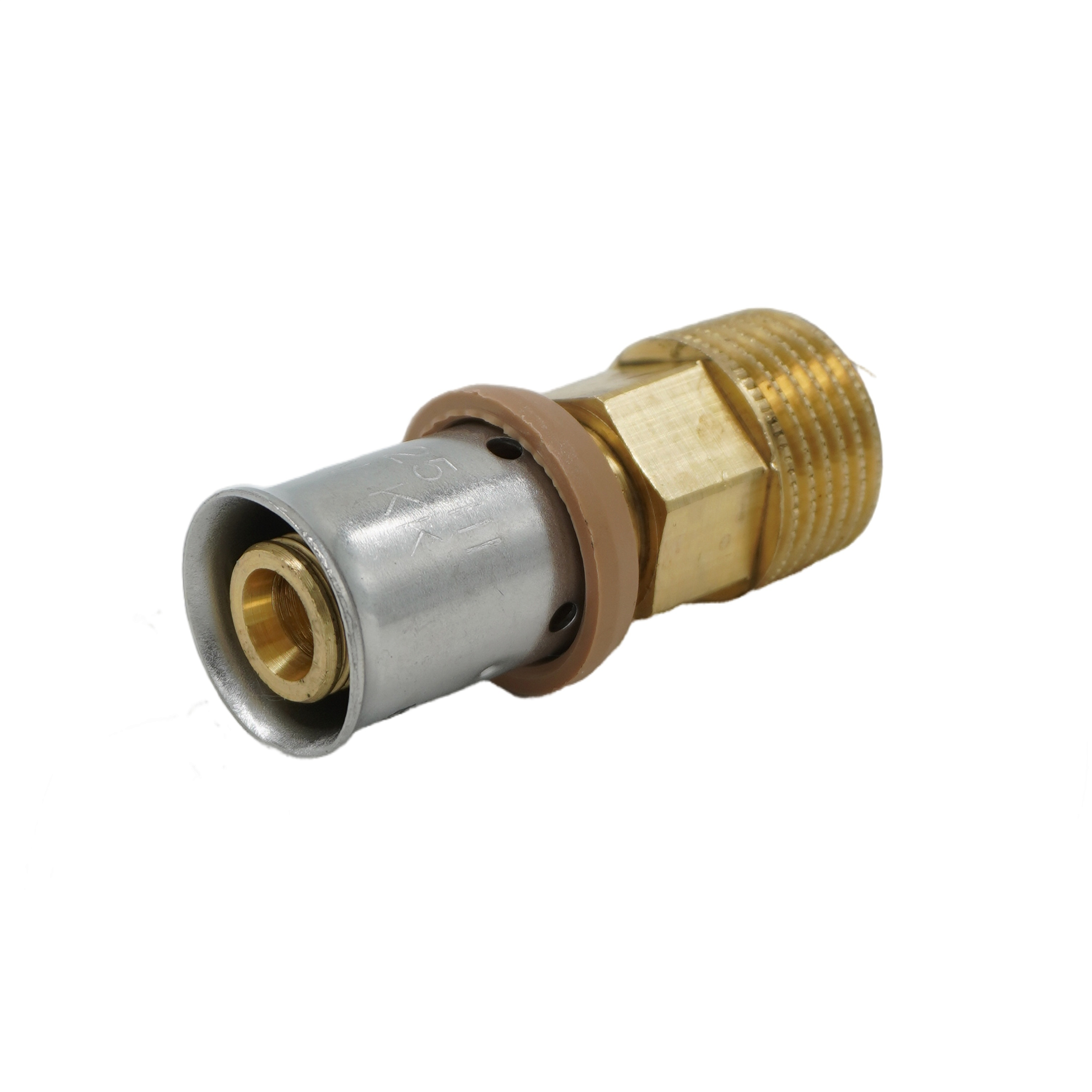 Муфта ЗАНА (SANHA)  переходная 3fit-Press 16x2,0 - 1/2" ВПр-ВР, 25270G