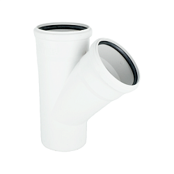 Тройник, Rehau, RAUPIANO, 45°, 110, PP (полипропилен)