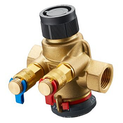 Регулирующий вентиль, Oventrop, "Cocon QTZ" Ду32, с ниппелями для измерительной техники "classic" с обеих сторон внутренняя резьба, 600-3600 л/ч