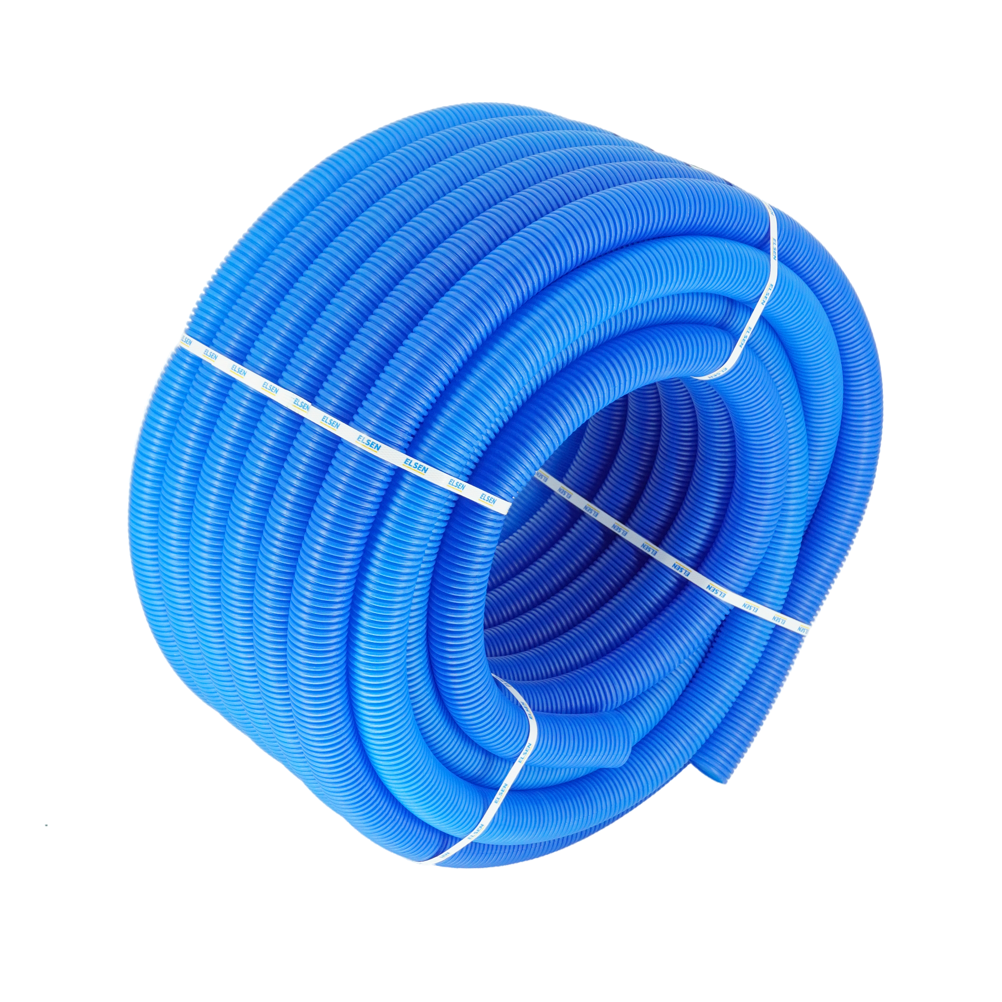 Труба гофрированная, ELSEN, FlexLight, Ø25, наружный Ø40, синяя, бухта 30 м
