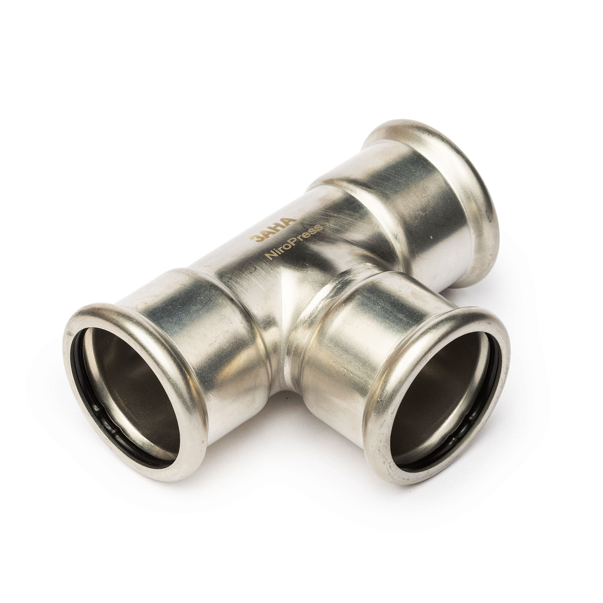 Тройник ЗАНА (SANHA)  ВПр 76,1x42x76,1, нерж.сталь, 91130