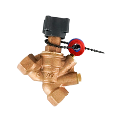 Вентиль запорный, Oventrop, Hydrocontrol ATR, без преднастройки, DN-15, 1/2", ВВ, PN, бар-25, T°C -от -20 до +150, бронза, с присоединительными отверстиями для измерительной техники "classic" (закрыты заглушками)