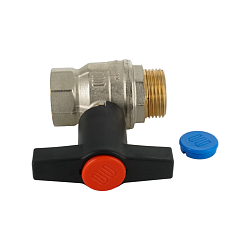 Кран шаровой, ELSEN, 1", НВ, PN 30, T°C -от -20 до +140, высокая ручка из пластмассы