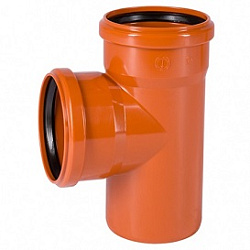 Тройник, Ostendorf, KGEA, 87°, 110, 110, PVC (поливинилхлорид)