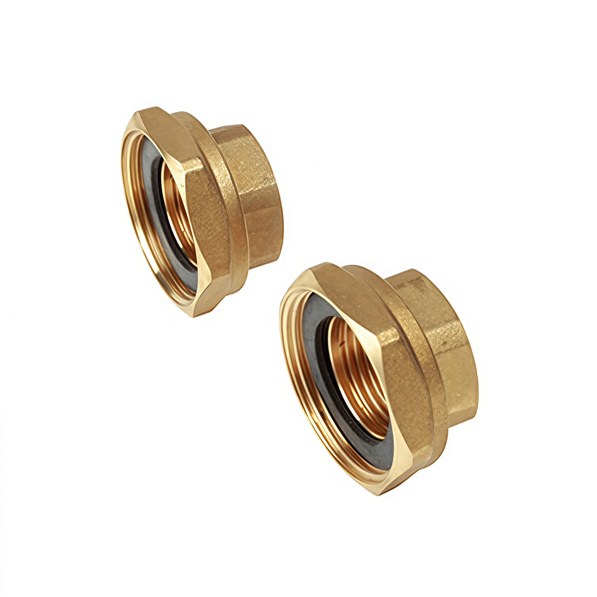 Комплект из двух отводов с накидной гайкой, с уплотнением, Giacomini, 1"F x 1 1/2"F