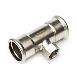 NiroPress AISI 304L тройник ВПр-ВР-ВПр, ?18x1/2x18