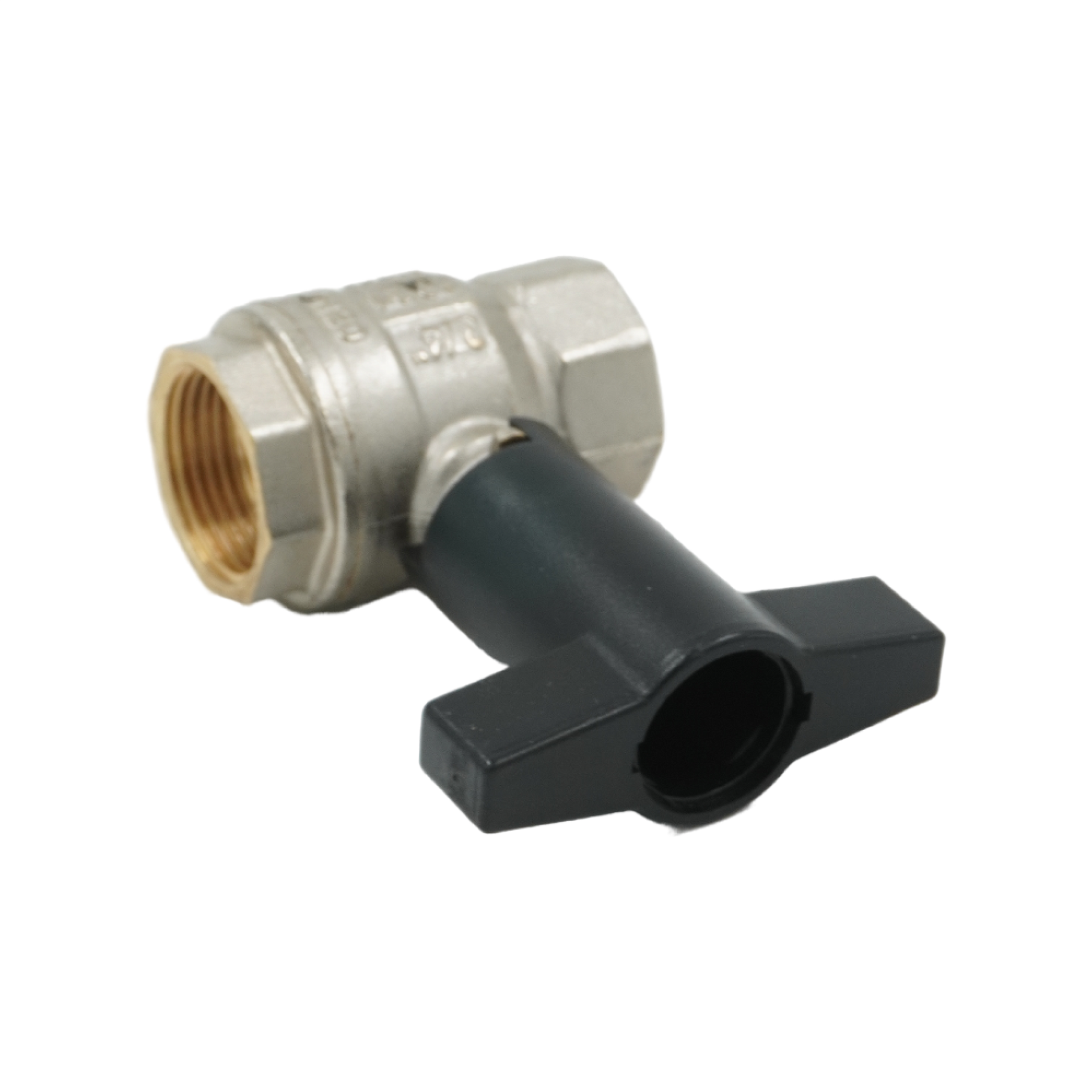 Кран шаровой, ELSEN, 3/4", ВВ, PN 30, T°C -от -20 до +140, высокая ручка из пластмассы