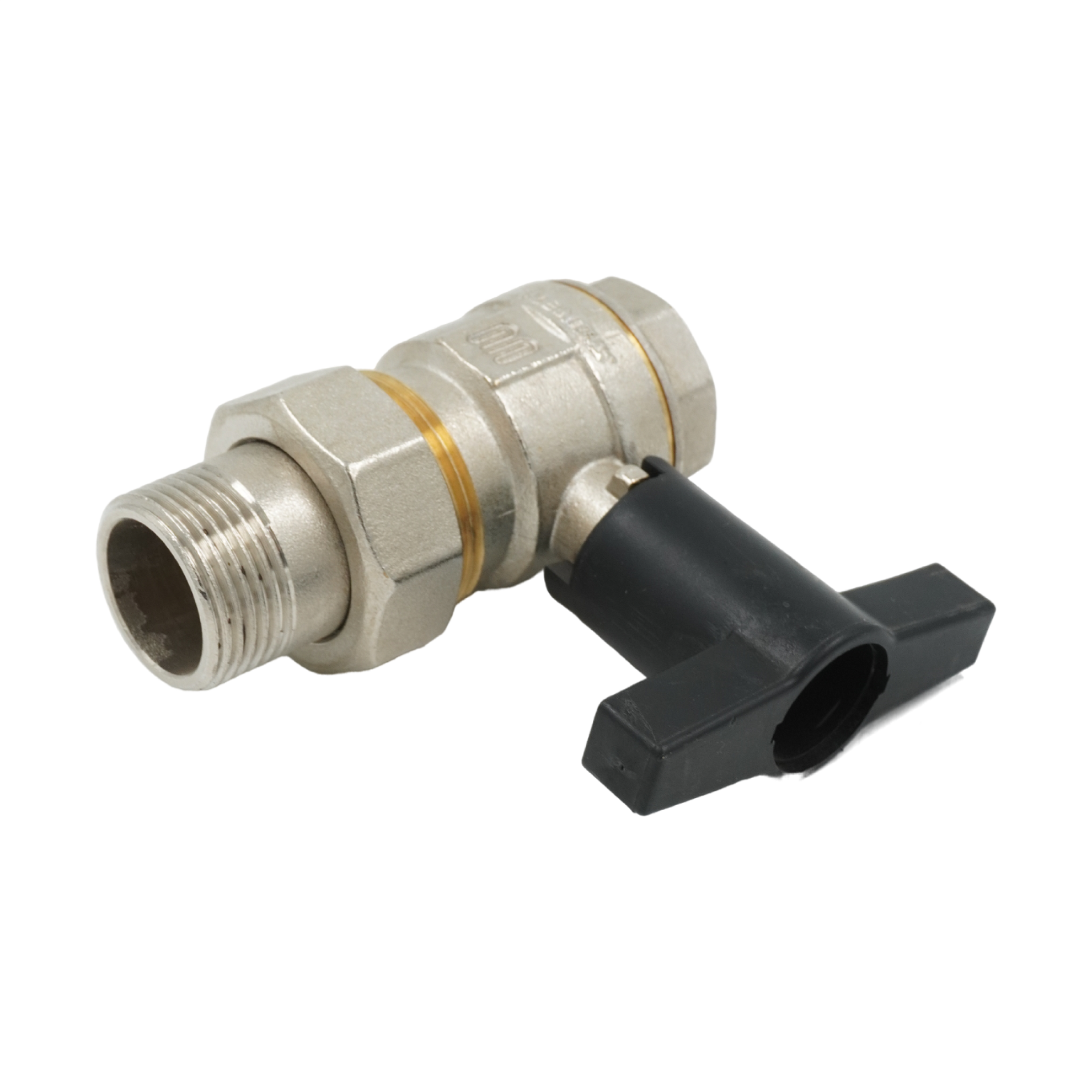 Кран шаровой, ELSEN, 1", НВ, высокая ручка из пластмассы, с разъемным соединением