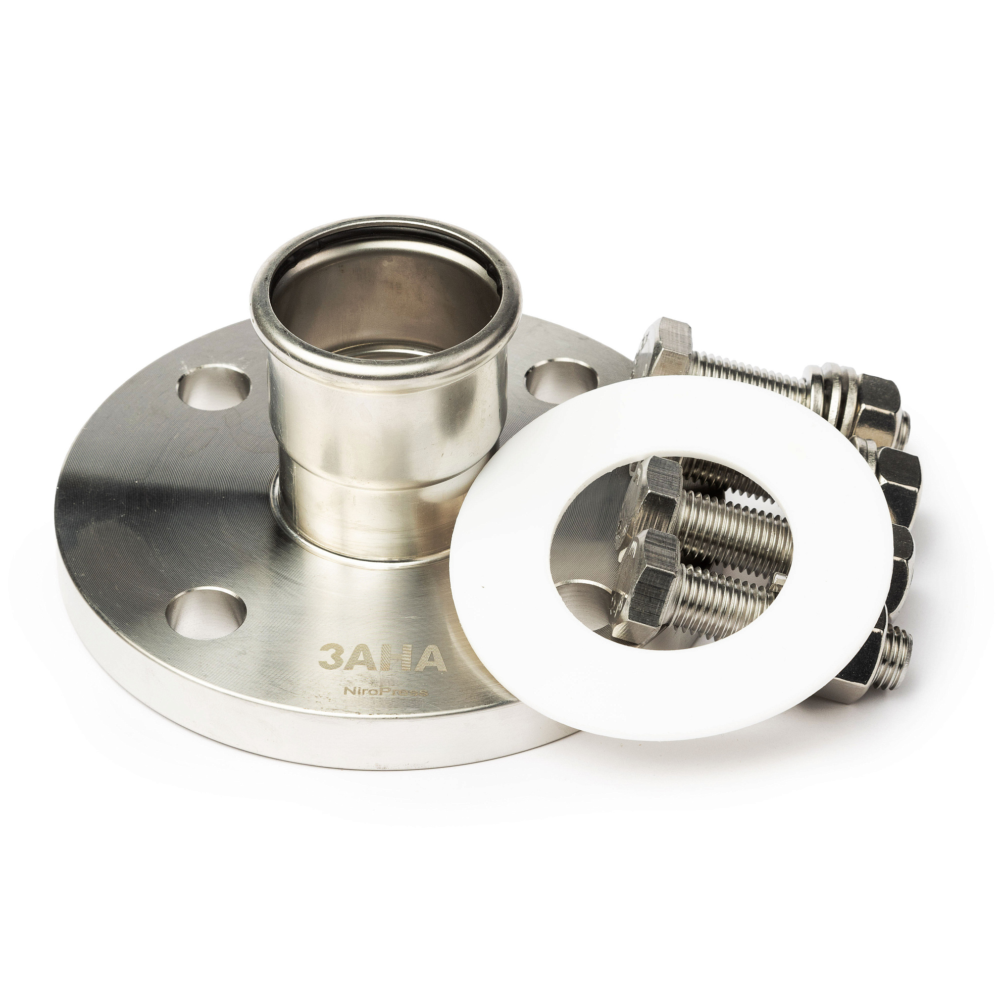 Пресс-Фланец ЗАНА (SANHA)  ЗАНА (SANHA) NiroPress AISI 304L   PN10/16, Dn DN 32 / 35 mm