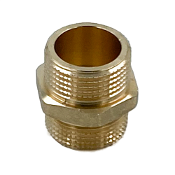 Ниппель, ELSEN, Metalit, НН, 1", 1", латунь, равнопроходной