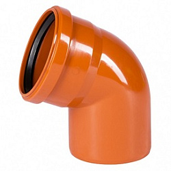 Отвод, Ostendorf, KGB, 67°, 110, 110, PVC (поливинилхлорид)
