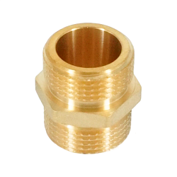 Ниппель, ELSEN, Metalit, НН, 1", 1", латунь, равнопроходной, CN