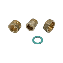 Сгон американка, ELSEN, Metalit, прямой, НВ, 3/4", 3/4", латунь, с плоским уплотнением