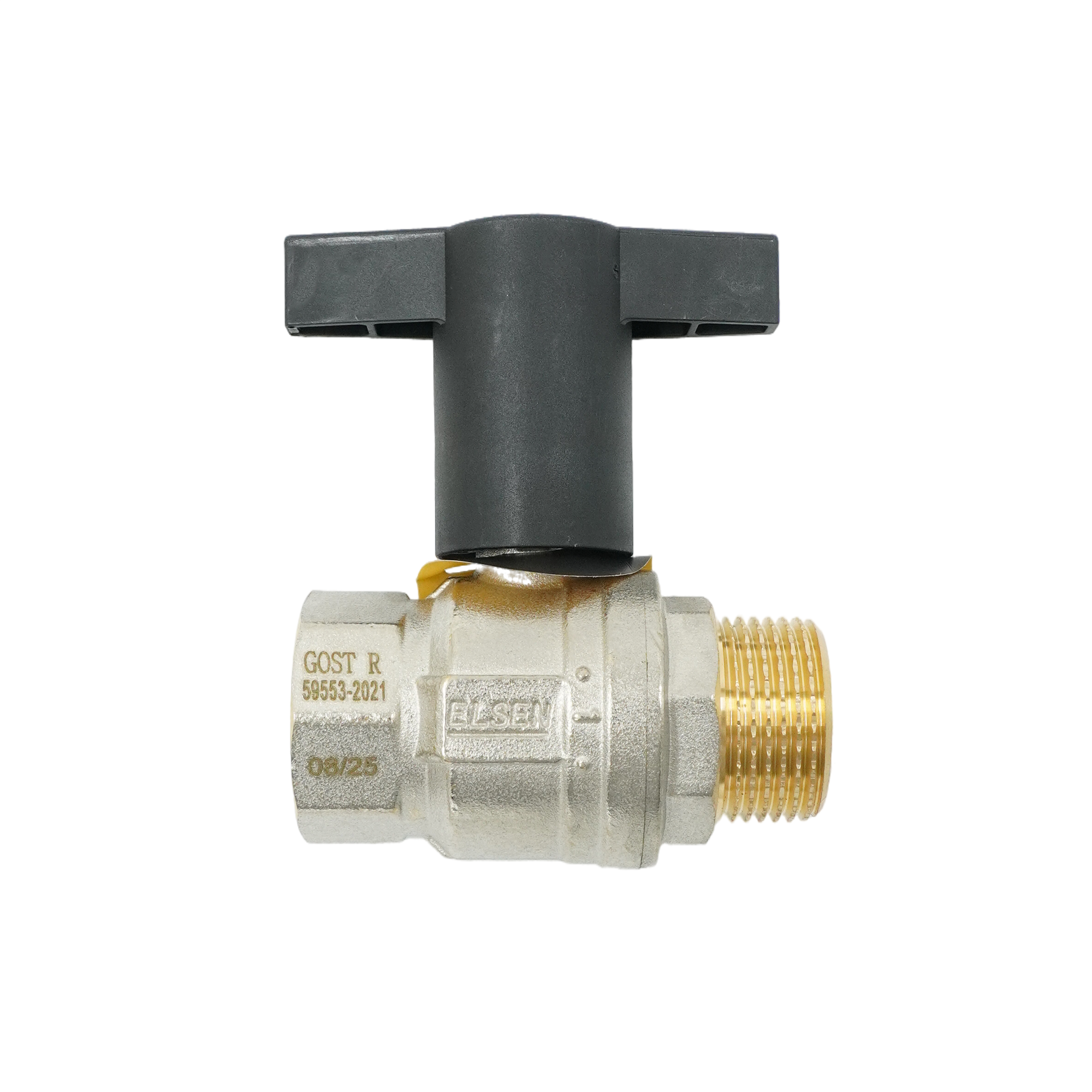 Кран шаровой, ELSEN, Strong, полнопроходной, 1", НВ, ручка из полимера