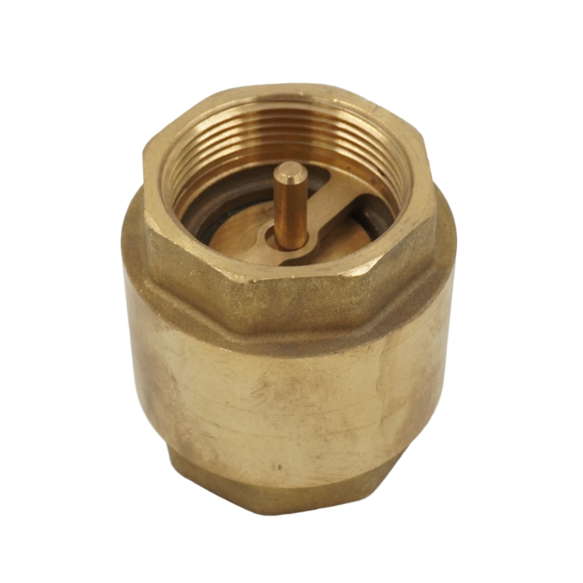 Клапан обратный, ELSEN, пружинный, универсальный, 1 1/2", ВВ, PN, бар-10, T°C -от 0 до +80, латунь, с металлическим затвором