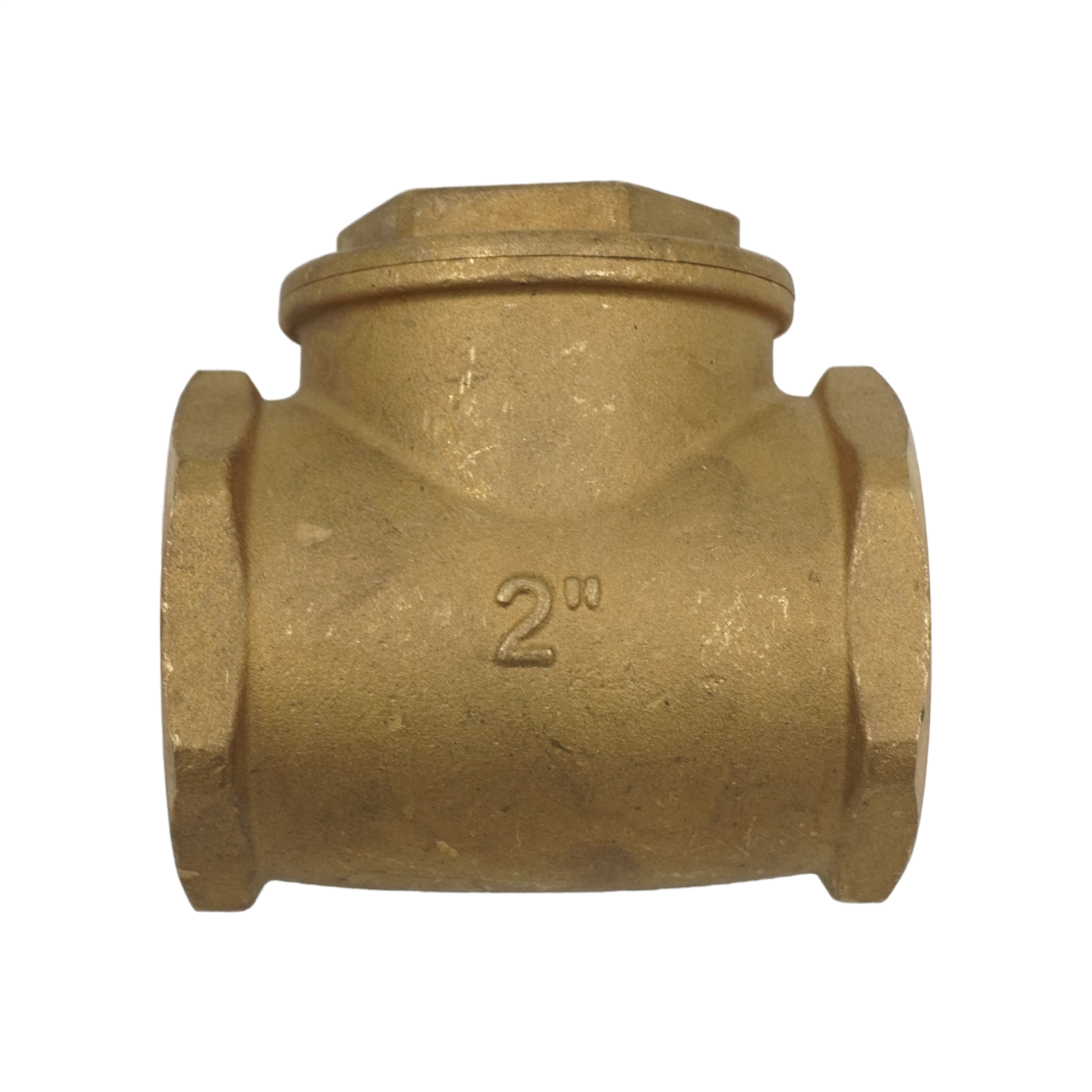 Клапан обратный, ELSEN, дисковый, горизонтальный, 2", ВВ, PN, бар-10, T°C -от 0 до +80, латунь