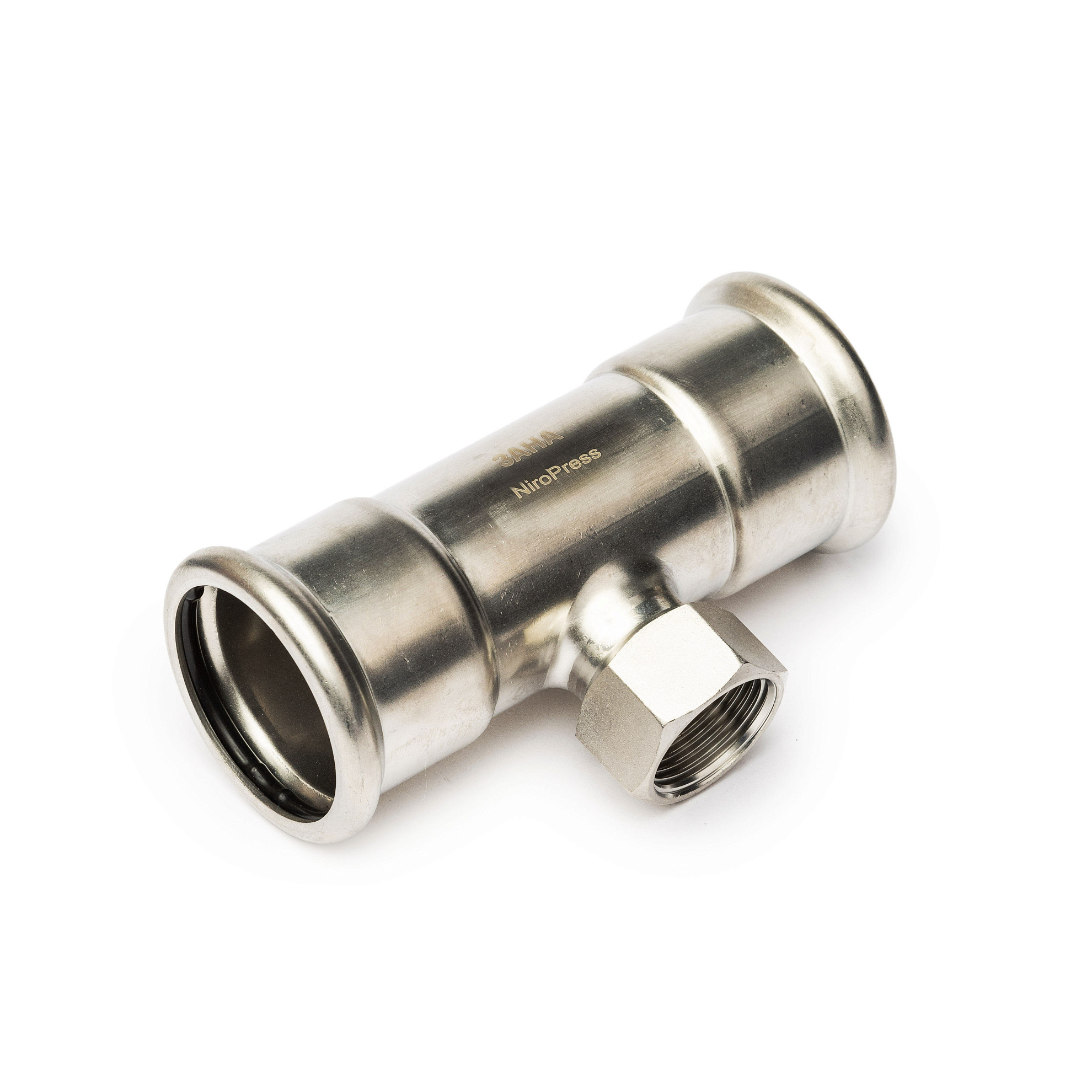 NiroPress AISI 304L тройник ВПр-ВР-ВПр, ?35x11/4x35