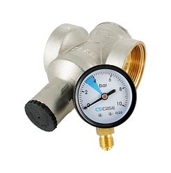 Редуктор давления, ELSEN, поршневой, 2", В, с манометром, давление на выходе, бар-1,5-6,5, PN, бар-25, T°C -130, латунь