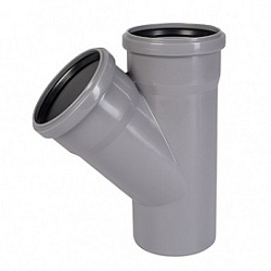 Тройник, Ostendorf, HTEA, 45°, 125, 125, PP (полипропилен)