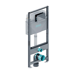 Комплект: Инсталляция для унитаза со сливным баком RIVO Set A + Панель смыва RIVO Touch Line Хром глянцевый ( 1 шт. )