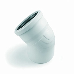 Отвод, Rehau, RAUPIANO, 30°, 160, PP (полипропилен)