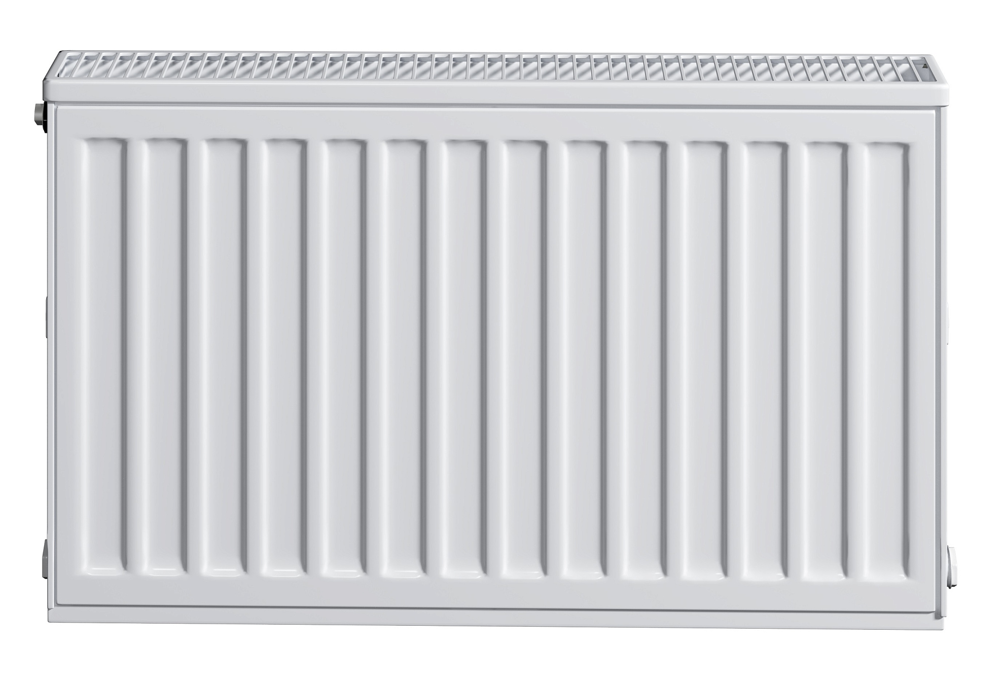 Радиатор панельный, Brugman, Profil-K Typ, профильный, FEK 21, глубина, мм-64, высота, мм-500, длина, мм-400, боковое подключение, рабочее давление, бар-10, цвет-RAL 9016 (белый)