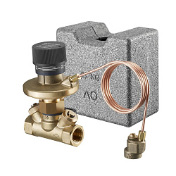 Регулятор перепада давления, Oventrop, Hycocon DTZ, DN-20, 3/4", 3/4", ВВ, PN, бар-16, T°C -от -10 до +120, латунь стойкая к выщелачиванию цинка, измерительная техника "eco", плавная настройка в диапазоне: от 50 до 300 мбар, с обеих сторон вентильные вста