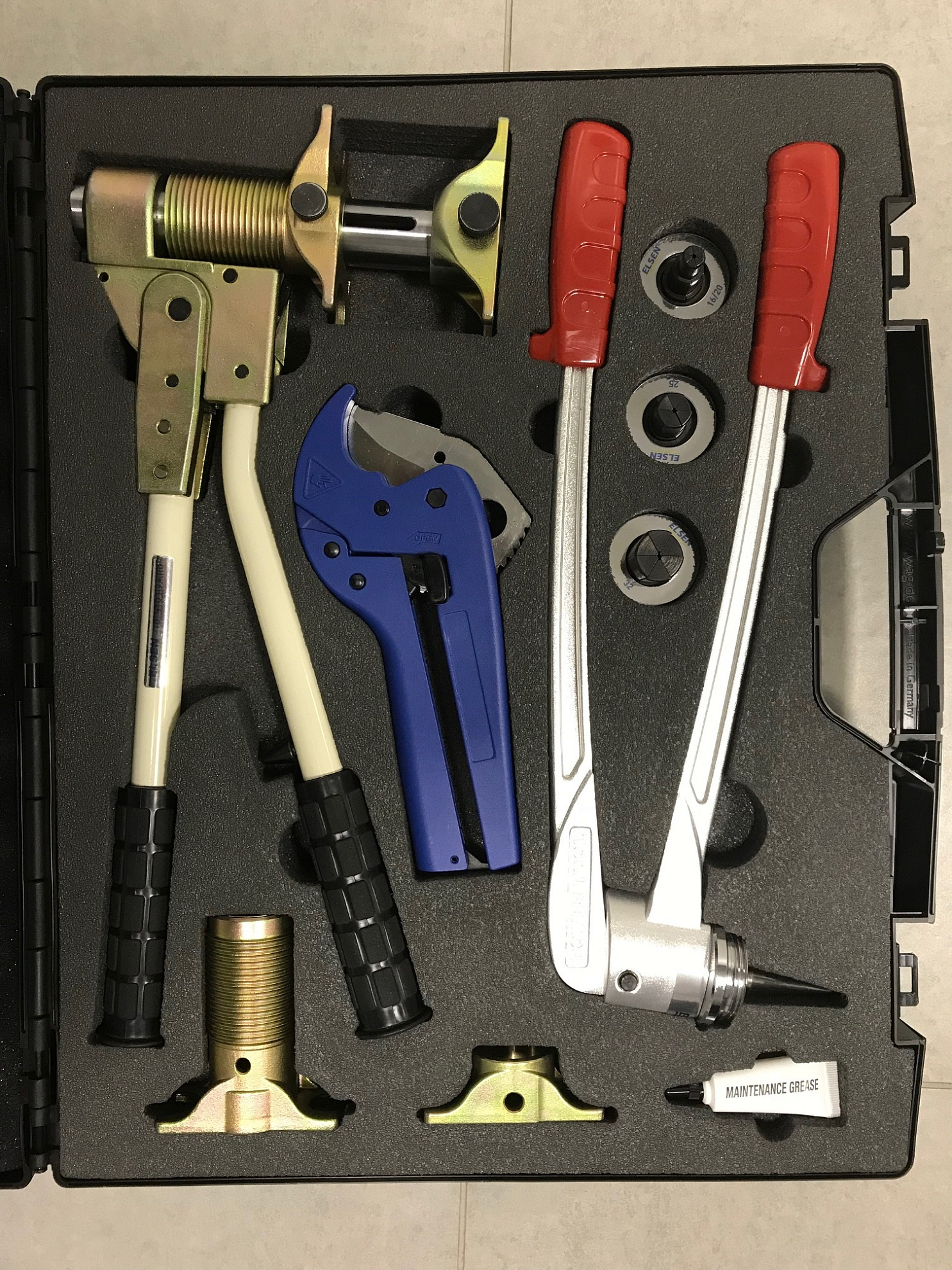 Ручной набор для монтажа PEX трубы ELSEN 16мм-32мм