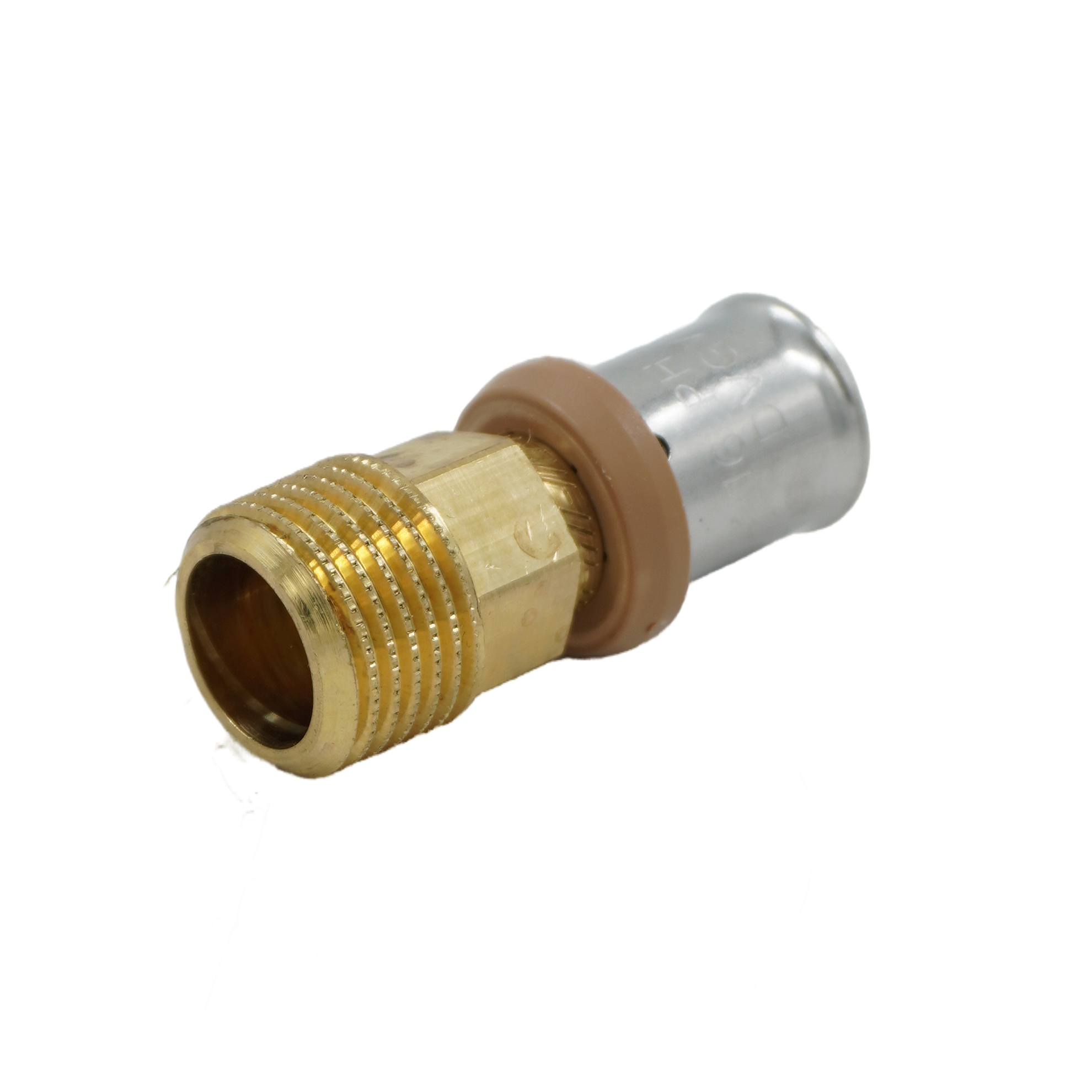 Муфта ЗАНА (SANHA)  переходная 3fit-Press 16x2,0 - 1/2" ВПр-ВР, 25270G