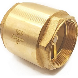 Обратный клапан, латунь, внутренняя/внутренняя резьба 3/4", PN25