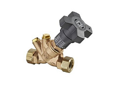 Регулирующий вентиль Hydrocontrol VTR, бронзовый, PN16, Ду25 1" с обеих сторон присоединительные отверстия для измерительной техники "classic" (закрыты заглушками) , с обеих сторон наружная резьба и накидная гайка