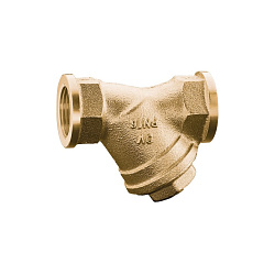 Фильтр сетчатый, Oventrop, DN-25, 1", В, PN, бар-25, T°C -от -10 до +150, kvs, м3/ч-13.4, бронза, с одинарным сетчатым патроном, 600 μм