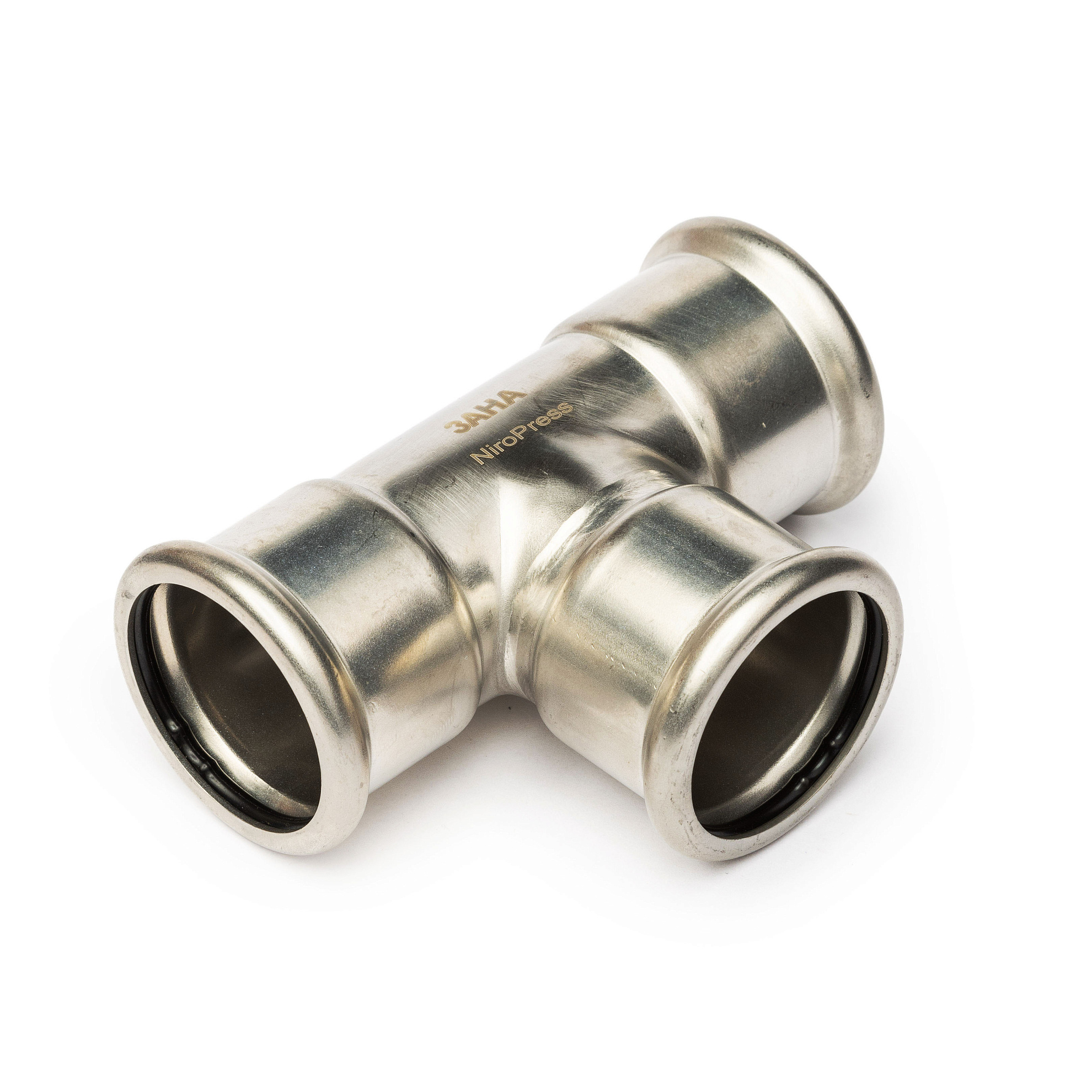 Тройник ЗАНА (SANHA)  ВПр 88,9x42x88,9, нерж.сталь, 91130