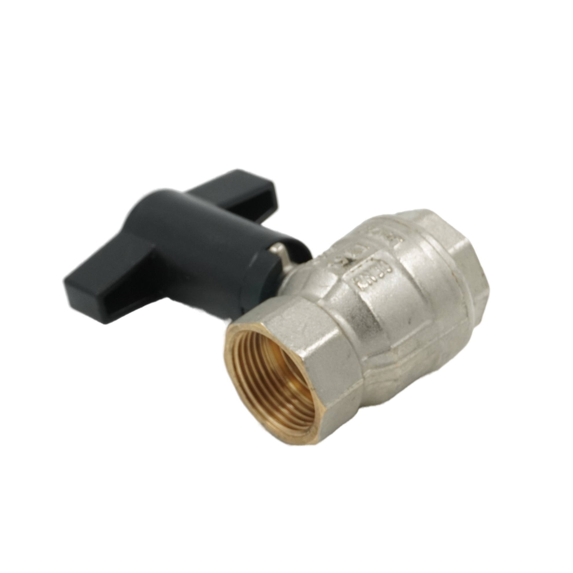 Кран шаровой, ELSEN, 3/4", ВВ, PN 30, T°C -от -20 до +140, высокая ручка из пластмассы